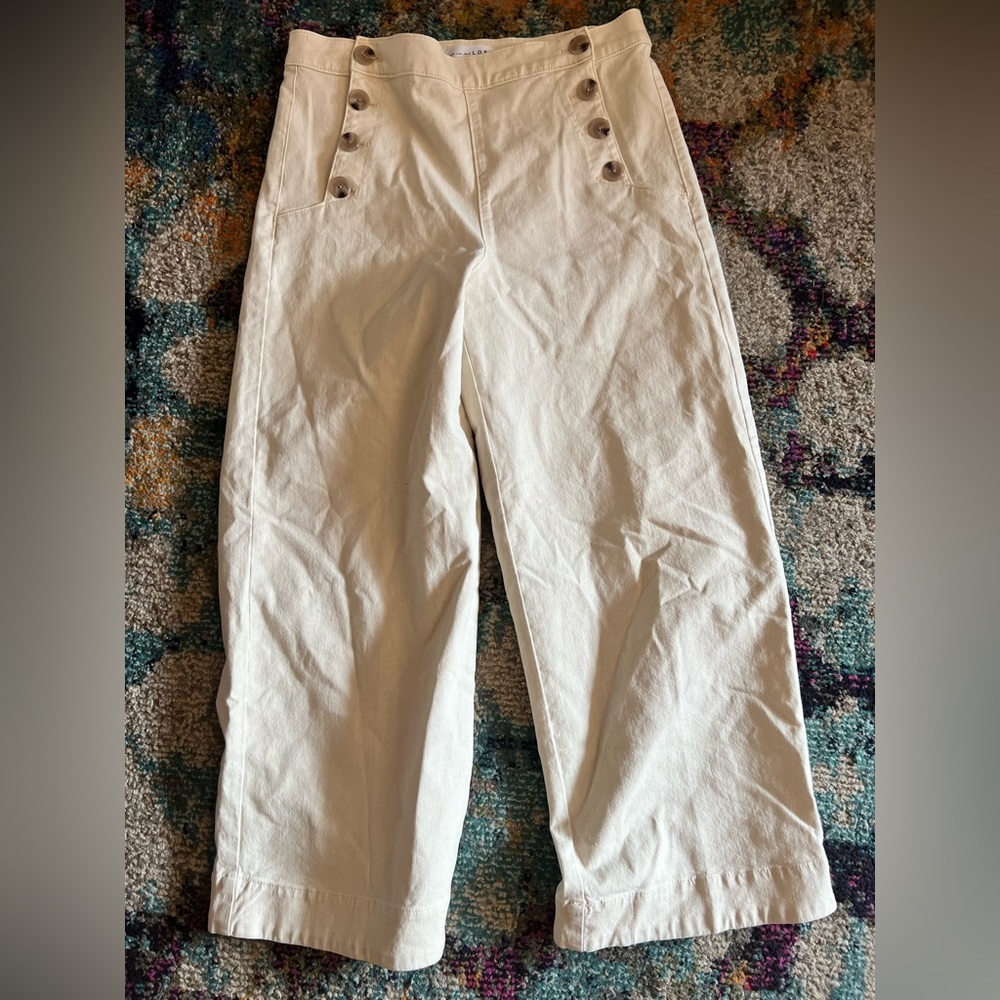 LOFT High Waisted Cropped Pants